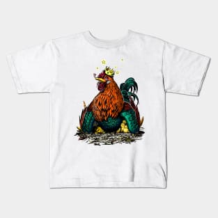 Papa rooster Kids T-Shirt